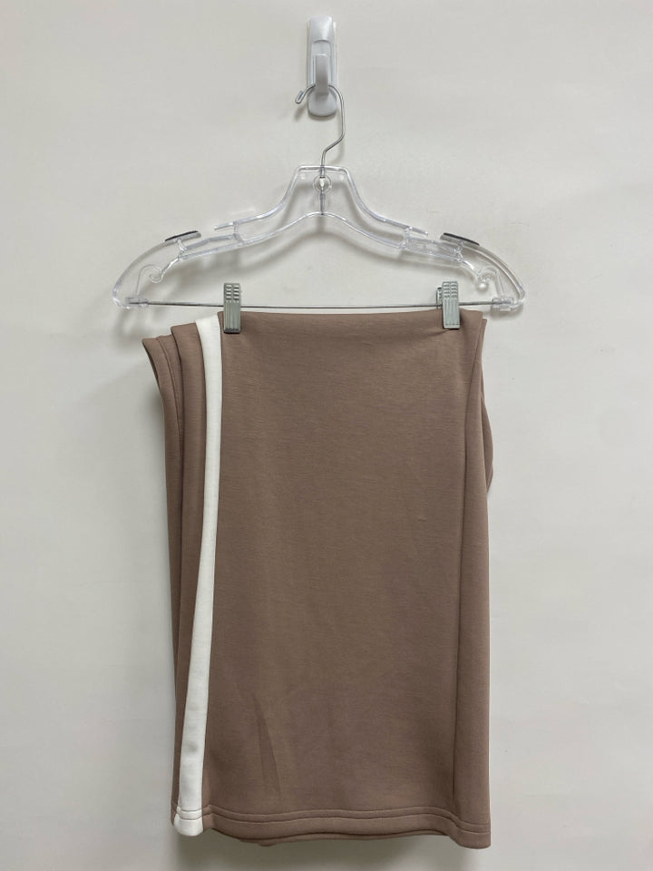 Magaschoni Size L Tan Pullover Ladies 2pc Pant Set