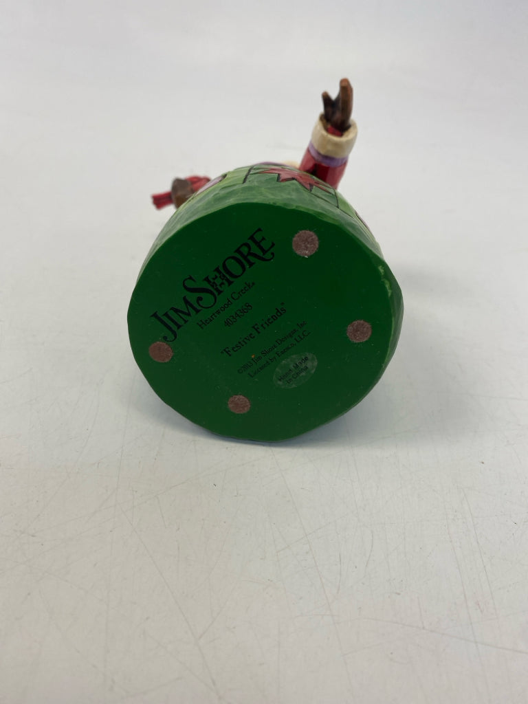 Jim Shore Red/Green Cardinal Christmas