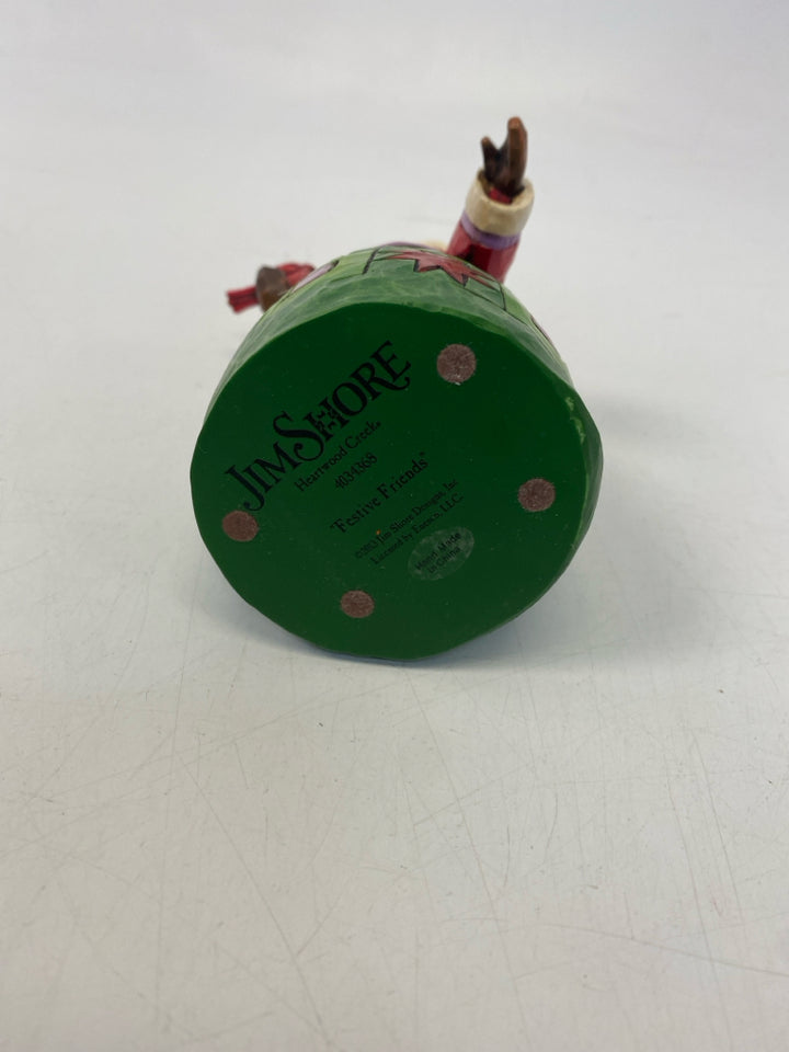 Jim Shore Red/Green Cardinal Christmas