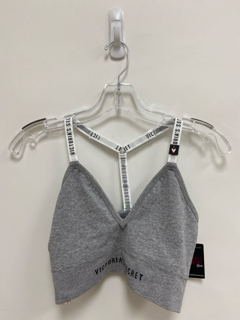 NWT Victoria Secret Size L Gray Signature Athletic  Bra