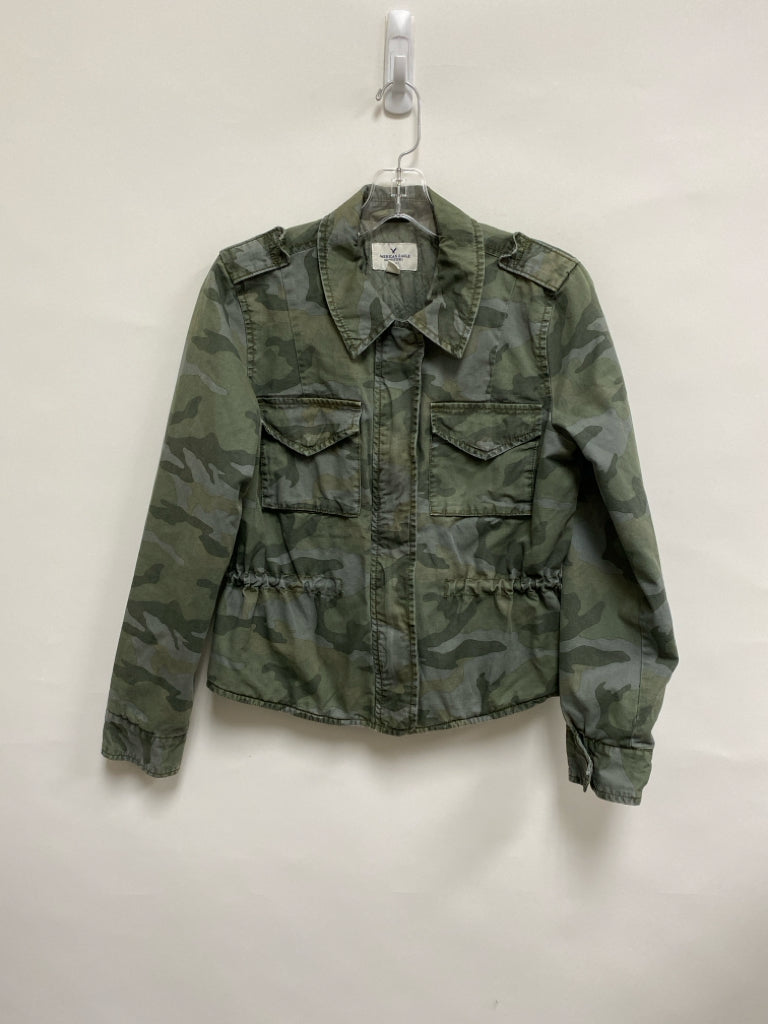 American Eagle Size S Olive Green Camouflage Ladies Jacket