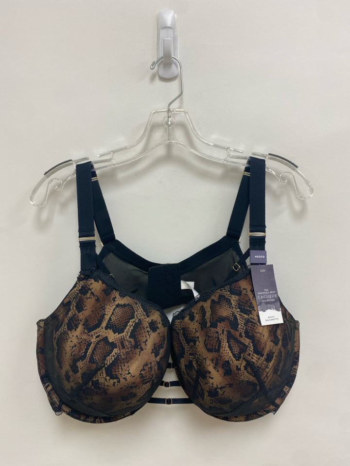NWT Black Brown Snake Print Plus Size Bra