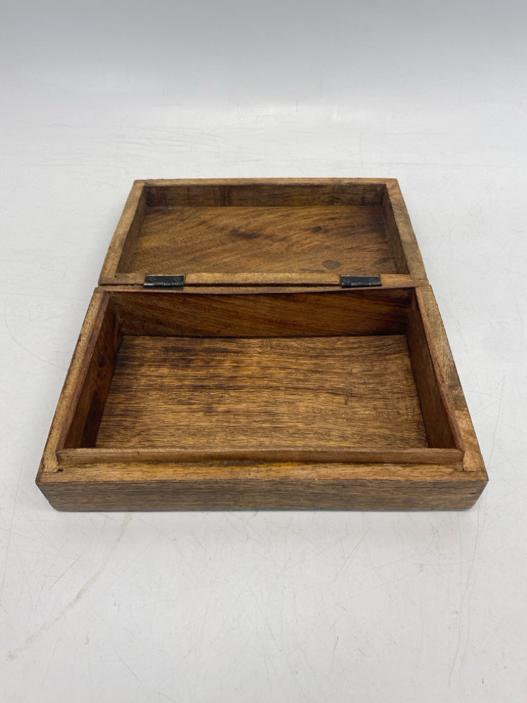 Brown Owl Wood Box