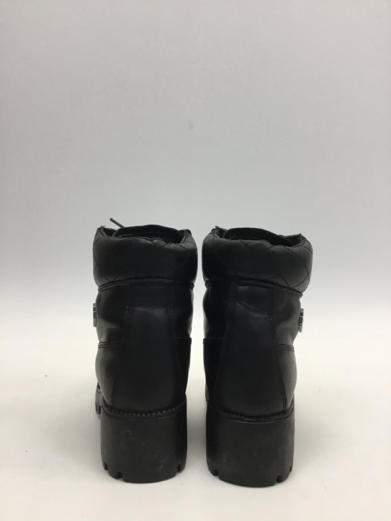 Harley-Davidson US Shoe Size 7.5 Black Lace-up Leather Boots