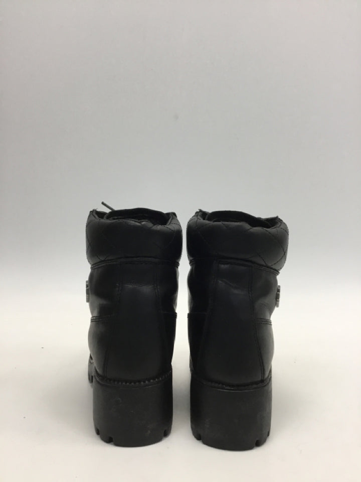Harley-Davidson US Shoe Size 7.5 Black Lace-up Leather Boots