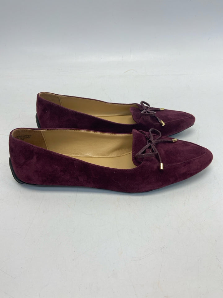 Talbots US Size 6.5 Burgundy Bow(s) Flats