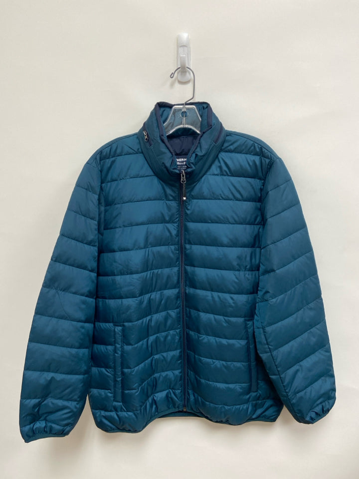 Weatherproof Garment Size M Teal Blue Puffer Men&