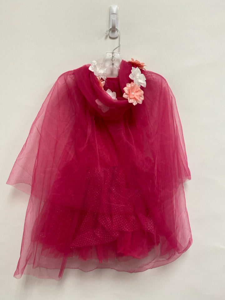SIZE S Hot Pink Cape Tulle Girl&