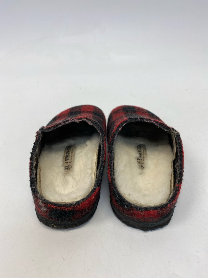 Birkenstock SIZE 9 Red/Black Checkered Girl&