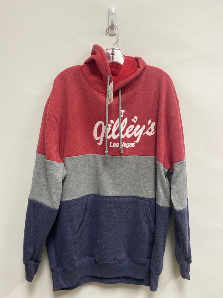 NWT Size 2X Red/Gray Navy Hooded Men&