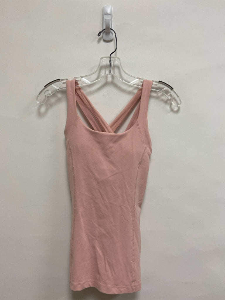 Lululemon Size 2 Pale Pink Tank Athletic Top