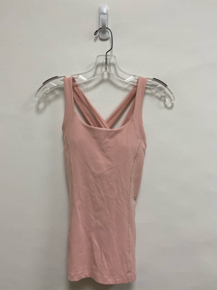 Lululemon Size 2 Pale Pink Tank Athletic Top