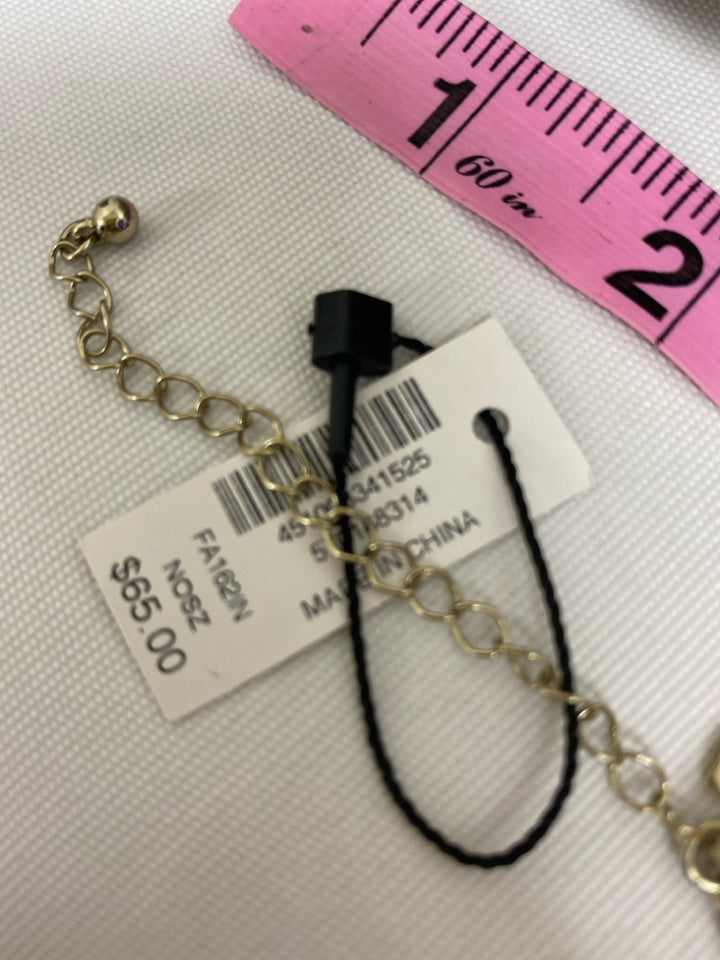 NWT Wht House/Blk Mkt Silver Color Black Chain Necklace