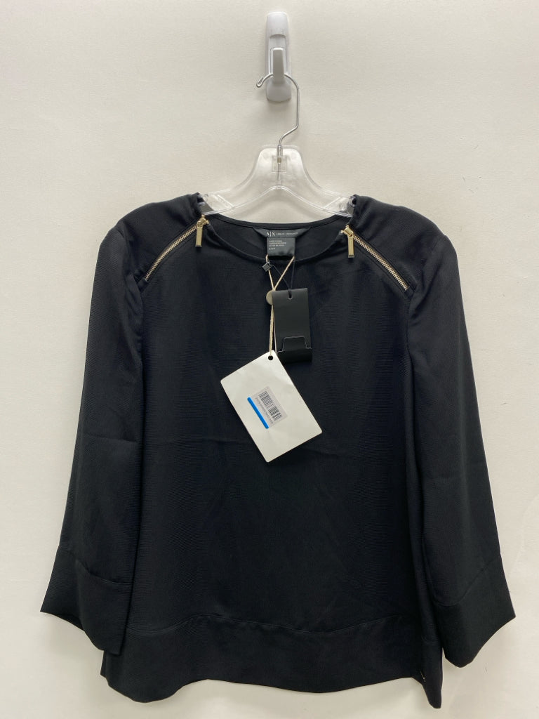 NWT Size S Black 3/4 Sleeve Ladies Top