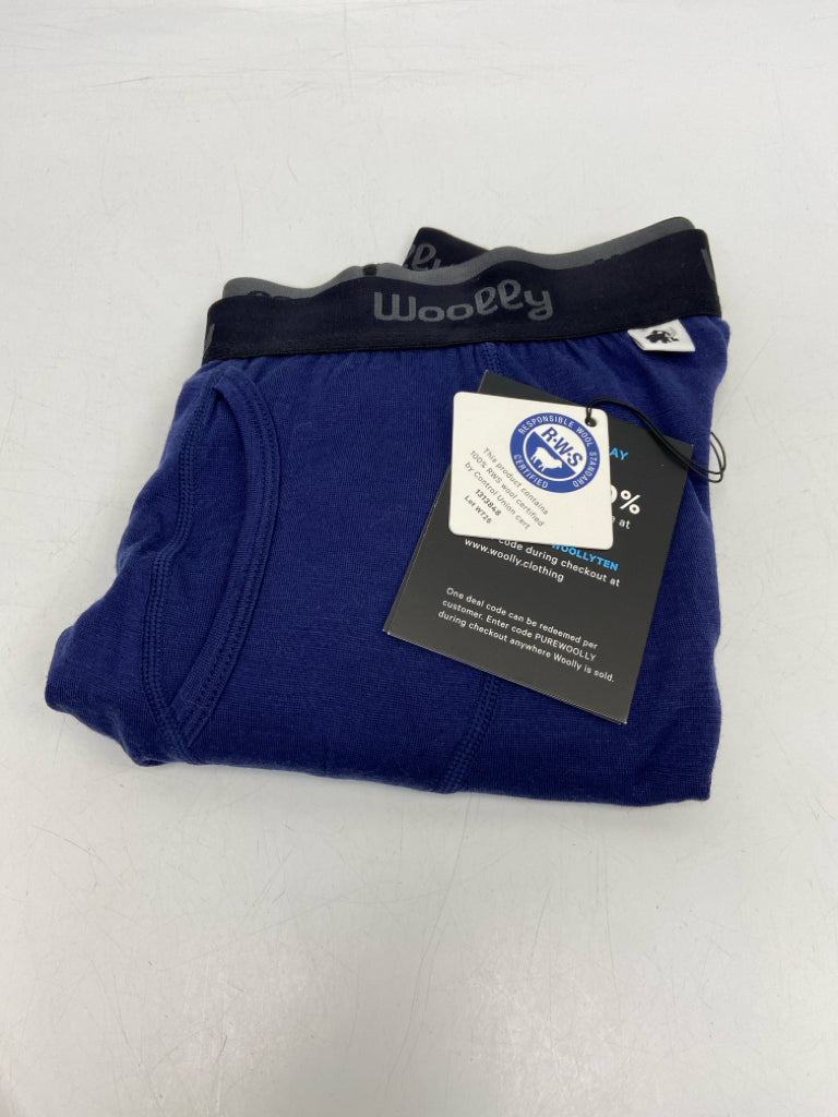 WOOLLY THREADS Size M Navy Gray Men&
