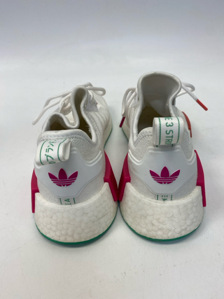 Adidas US Shoe Size 9.5 White/Green Sneakers