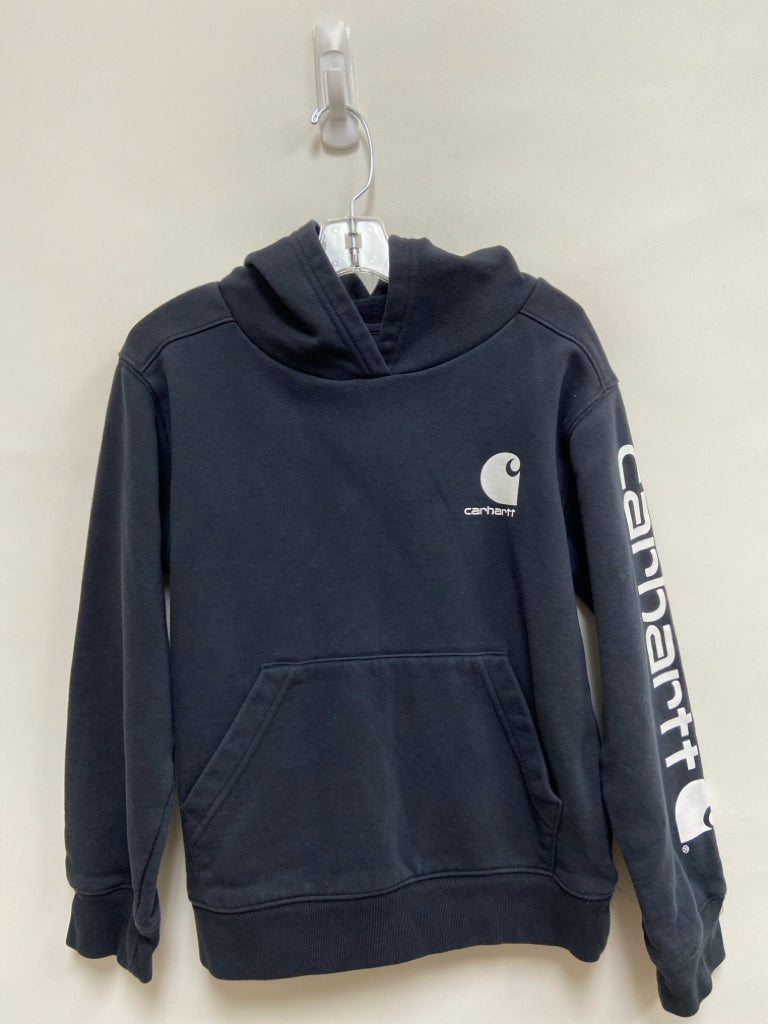 Carhartt SIZE 8/10 Black White Logo Hooded Boy&