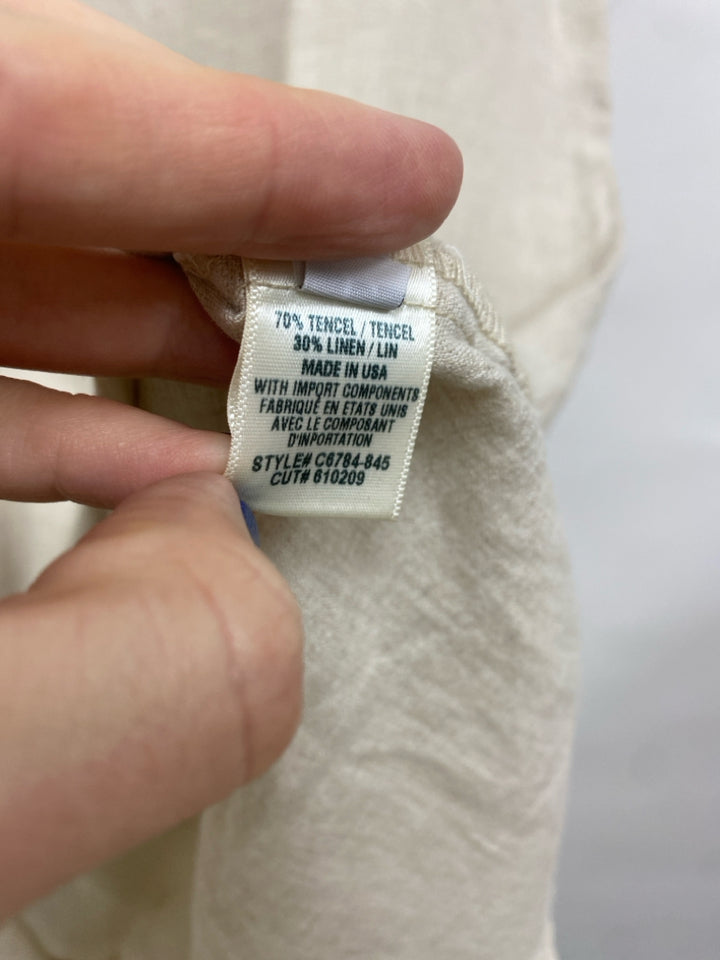 Cloth &amp; Stone Size L Tan V Neck Ladies Dress