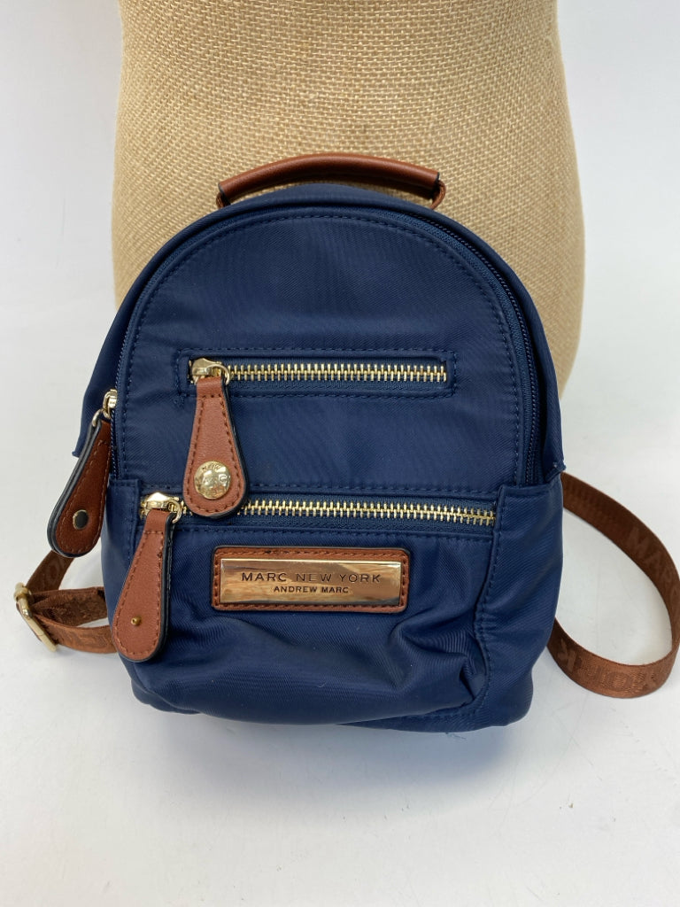 Navy Brown Nylon Backpack – etc. Consignment Shoppe Winston Salem