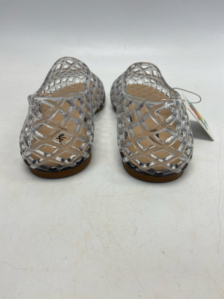 NWT Heva  Size 8 Clear Jelly Flats