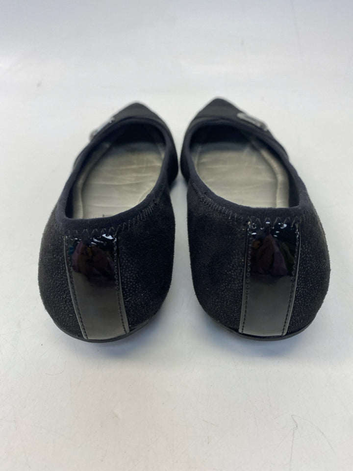 Anne Klein US Shoe Size 9 Black Shimmery Flats