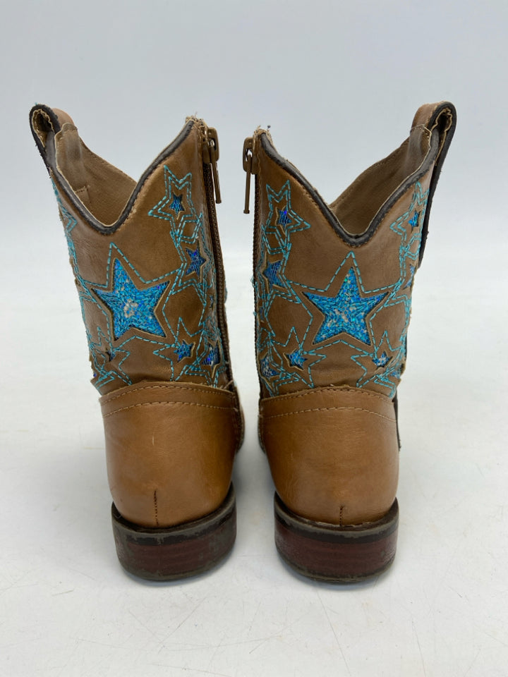 wonder nation SIZE 7 Brown Turquoise Stars Girl&