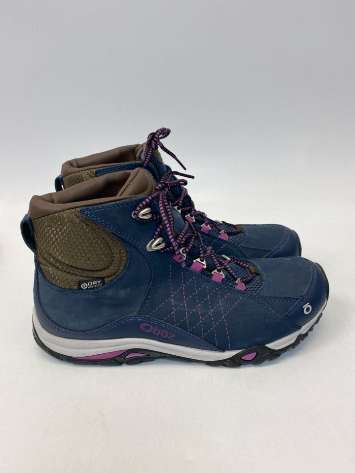 Oboz US Shoe Size 9 Navy Purple Lace-up Boots