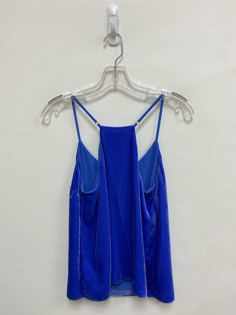 LILLY PULITZER Size S Blue Sleeveless Velour Ladies Top
