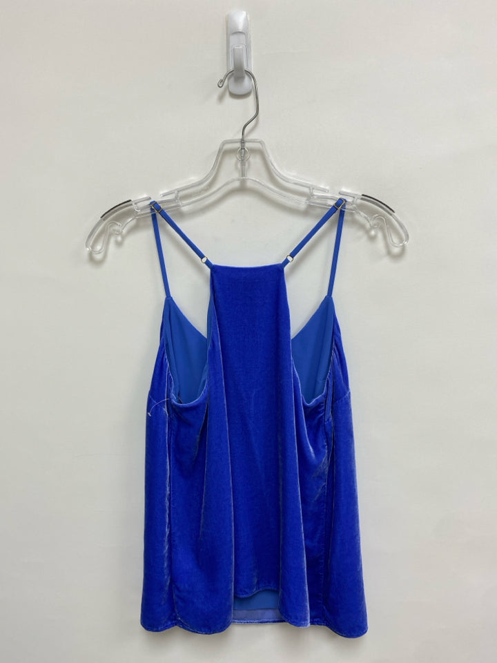 LILLY PULITZER Size S Blue Sleeveless Velour Ladies Top