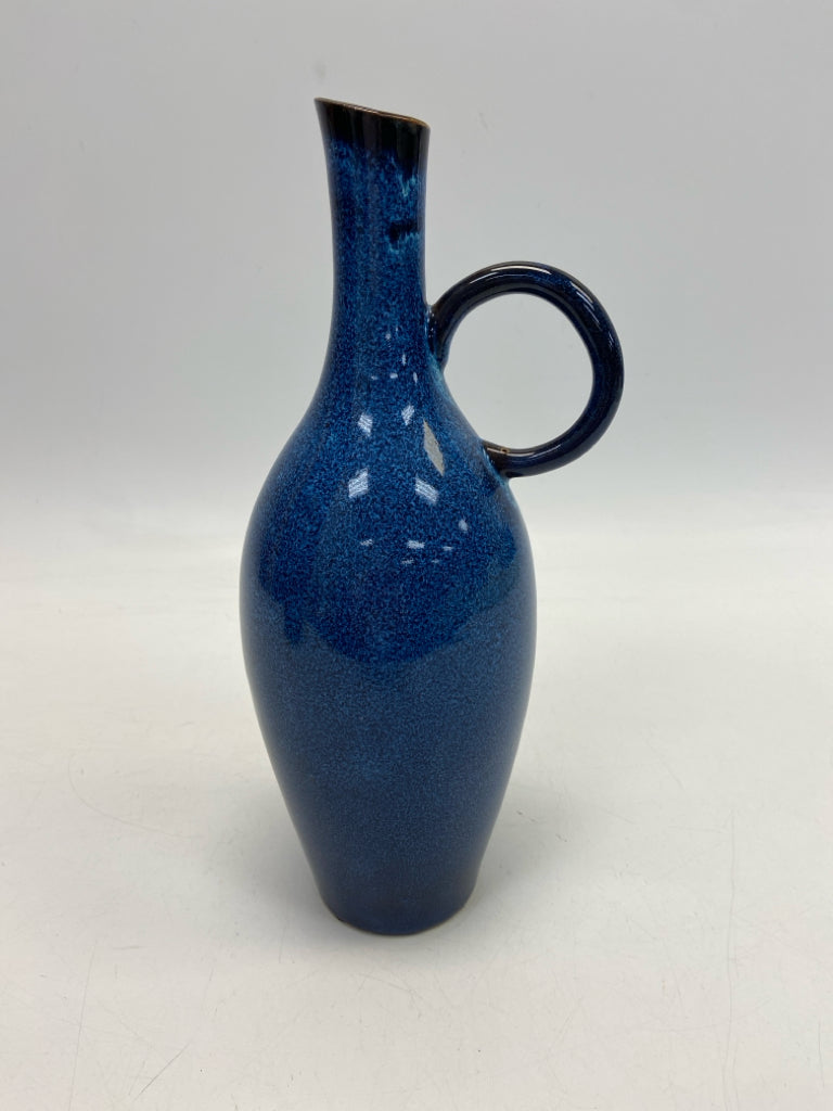 Blue Speckles Ceramic Vase
