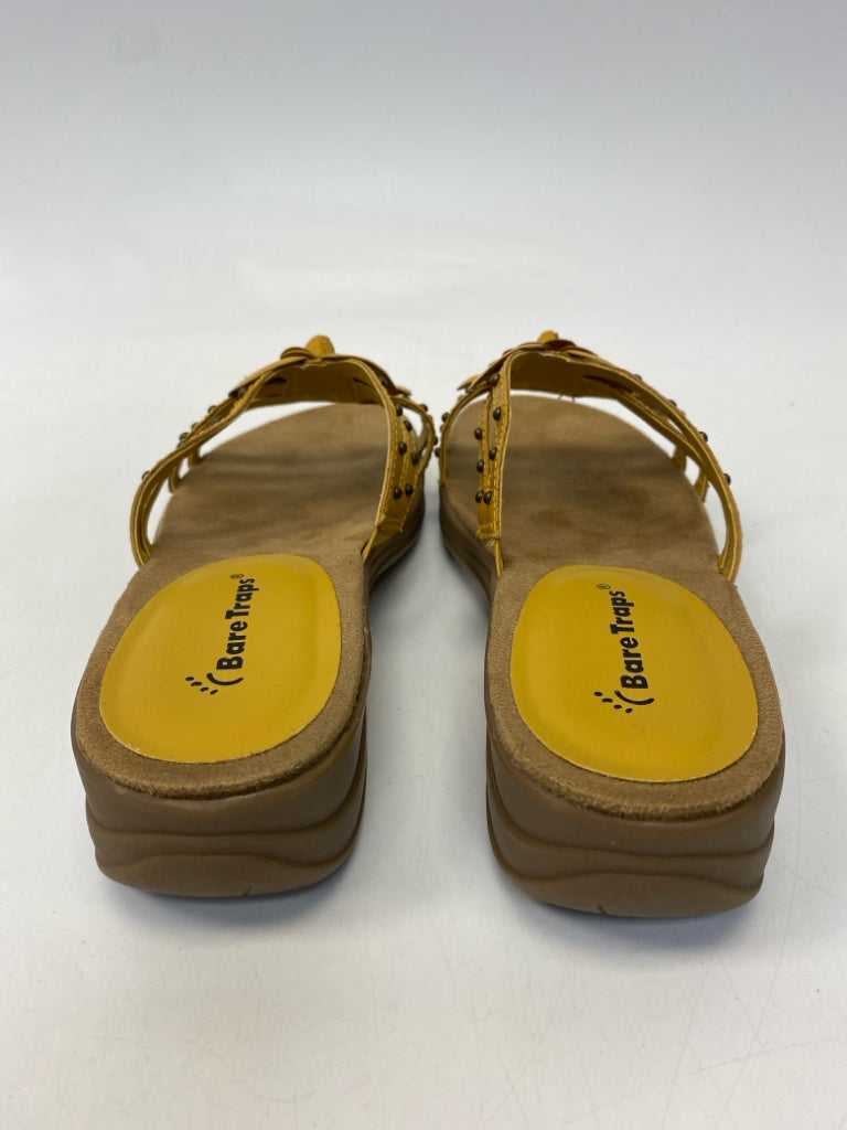 NWOT Bare Traps  Size 8.5 Yellow Sandals
