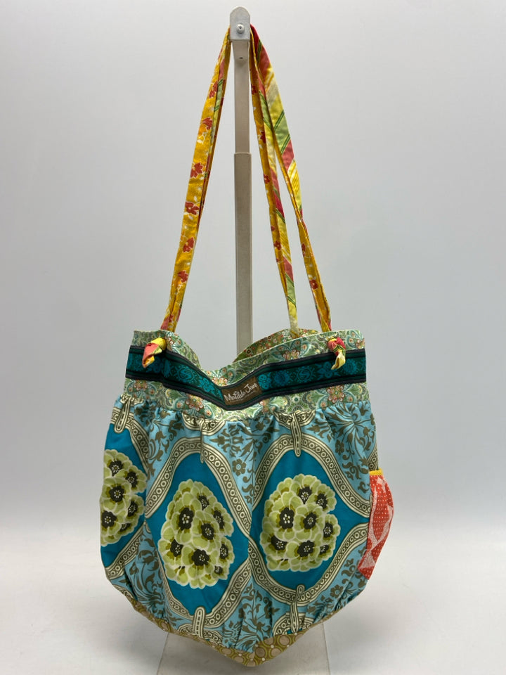 Matilda Jane Multi-Color Floral Fabric Tote Bag