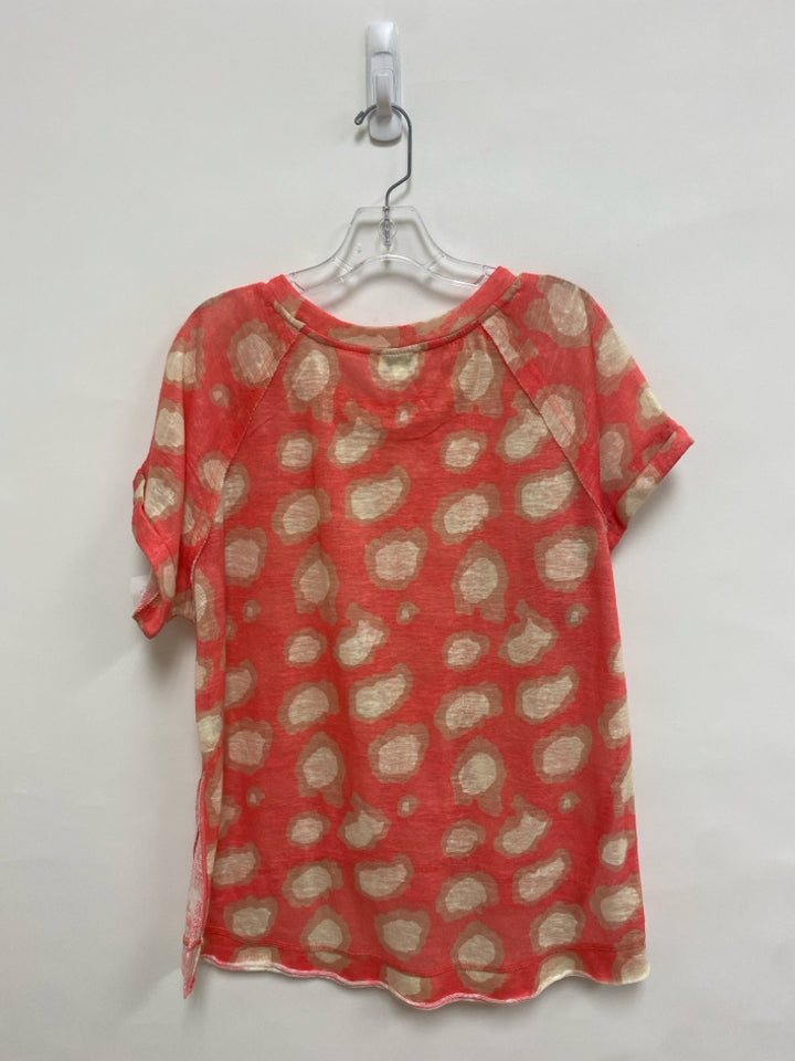 Umgee Size S Coral Beige Animal Print Ladies Sweater