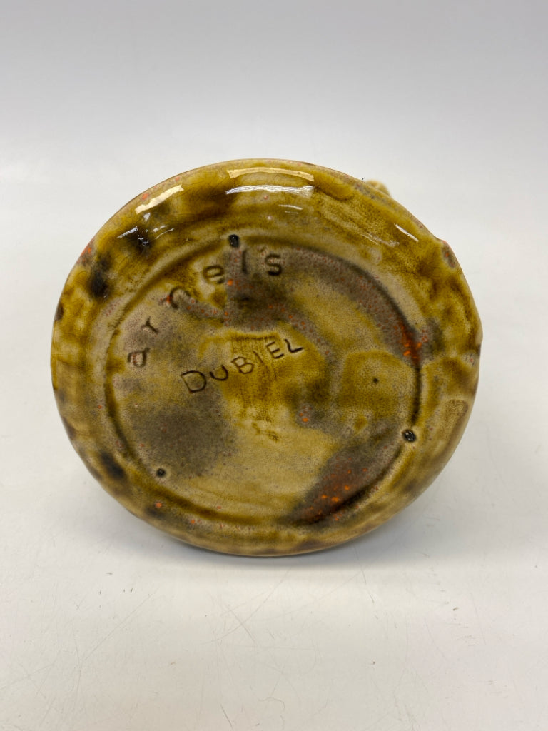 Gold Brown Mottled Pottery