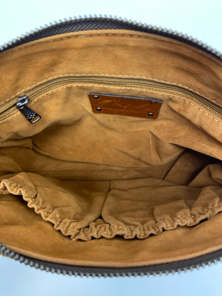 Patricia Nash Cream Multi-Color Flower(s) Crossbody
