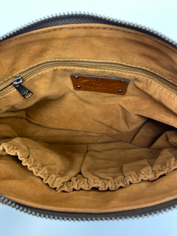 Patricia Nash Cream Multi-Color Flower(s) Crossbody