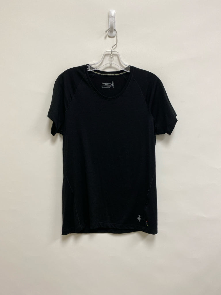 Smartwool Size L Black Short Sleeve Tee Ladies Top