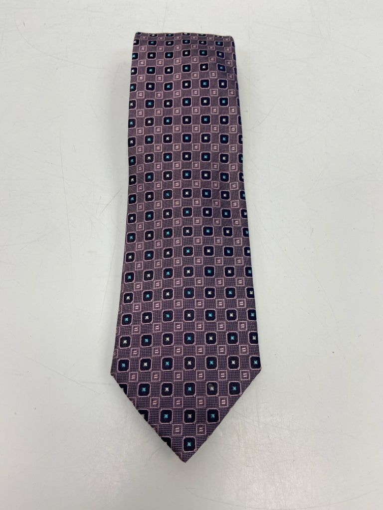 Hugo Boss Lavender Squares Silk Men&