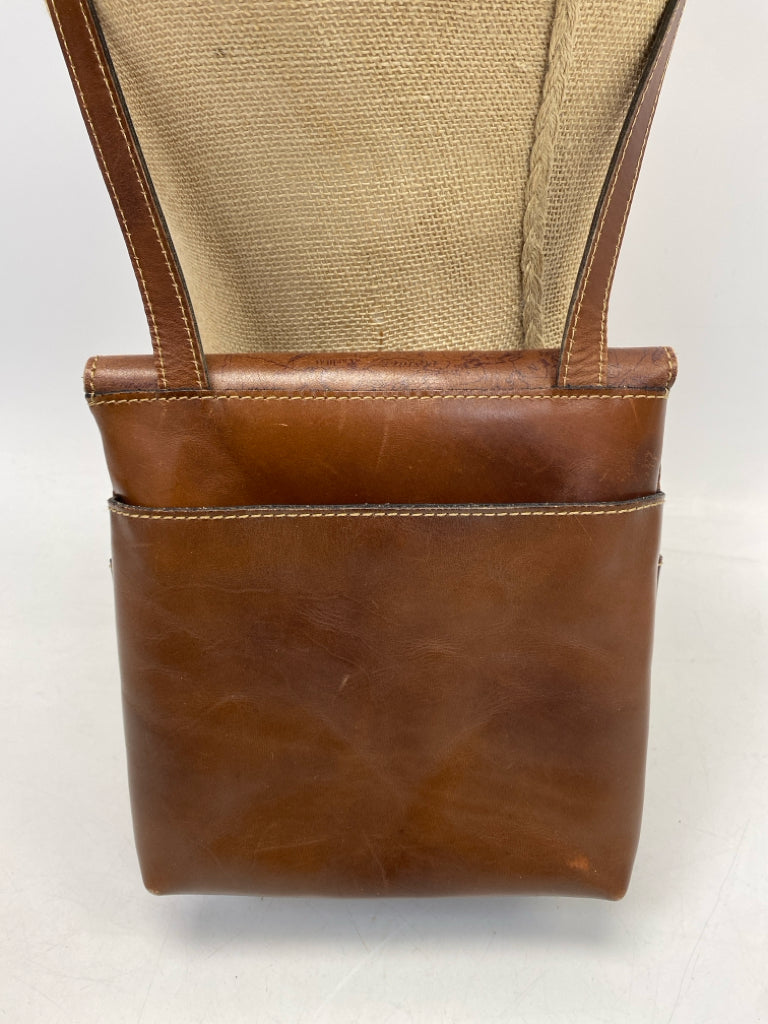 Patricia Nash Brown Map(s) Crossbody