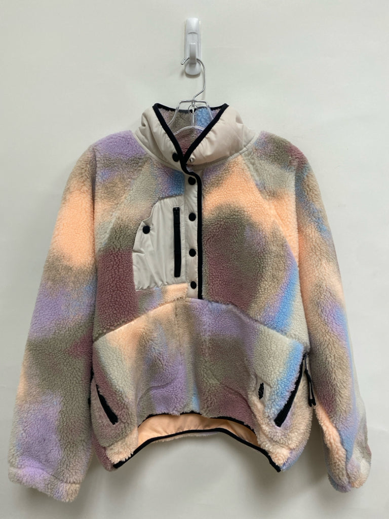 Free People Size M Multi Color Sherpa Ladies Pullover