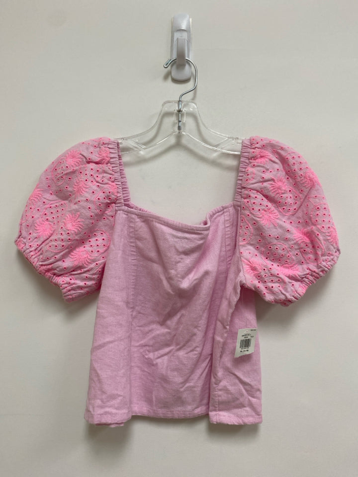NWT Old Navy SIZE 14/16 Pink Strawberry Eyelet Girl&