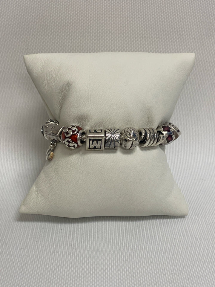Pandora Silver Multi Color Bracelet