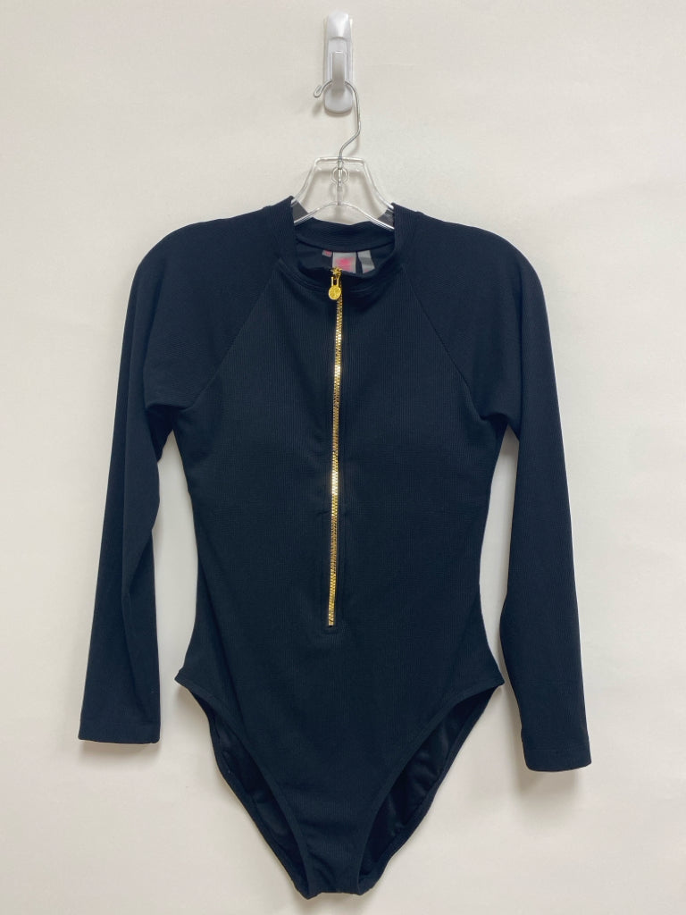 LILLY PULITZER Size 10 Black Ladies Top