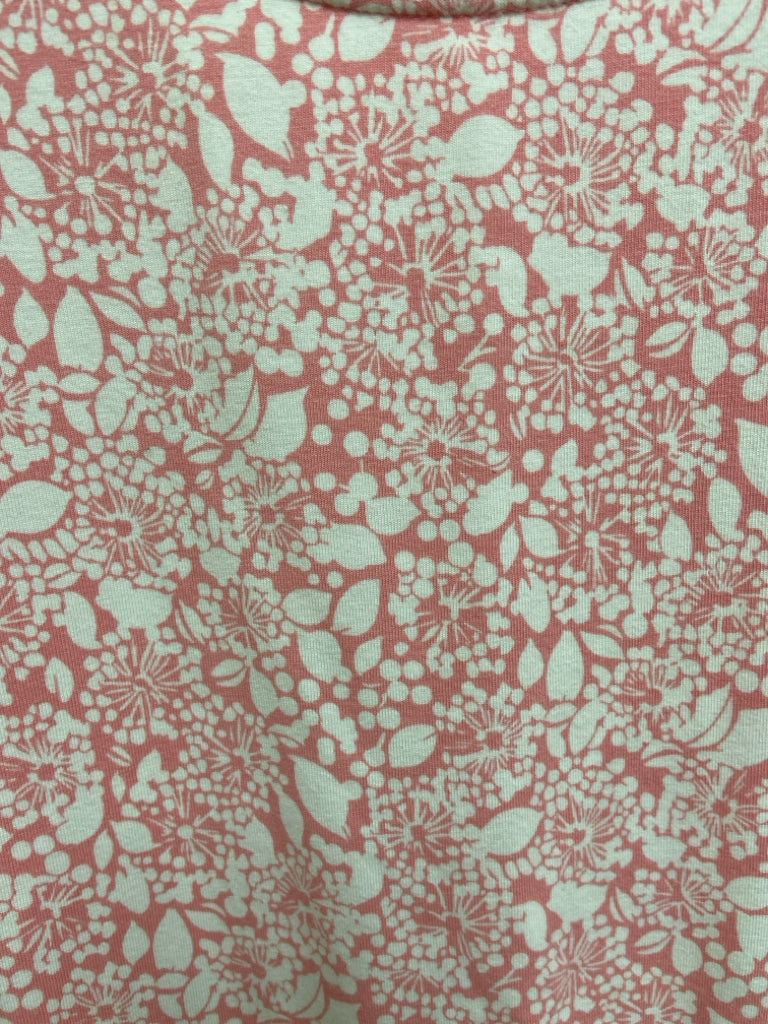 Lands End Size M White Pink Floral Ladies Dress
