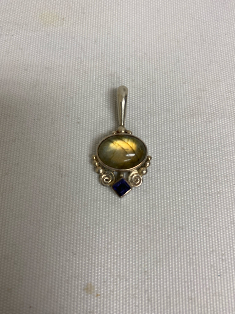 Silver Sage Shapes Pendant