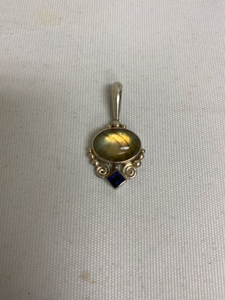 Silver Sage Shapes Pendant