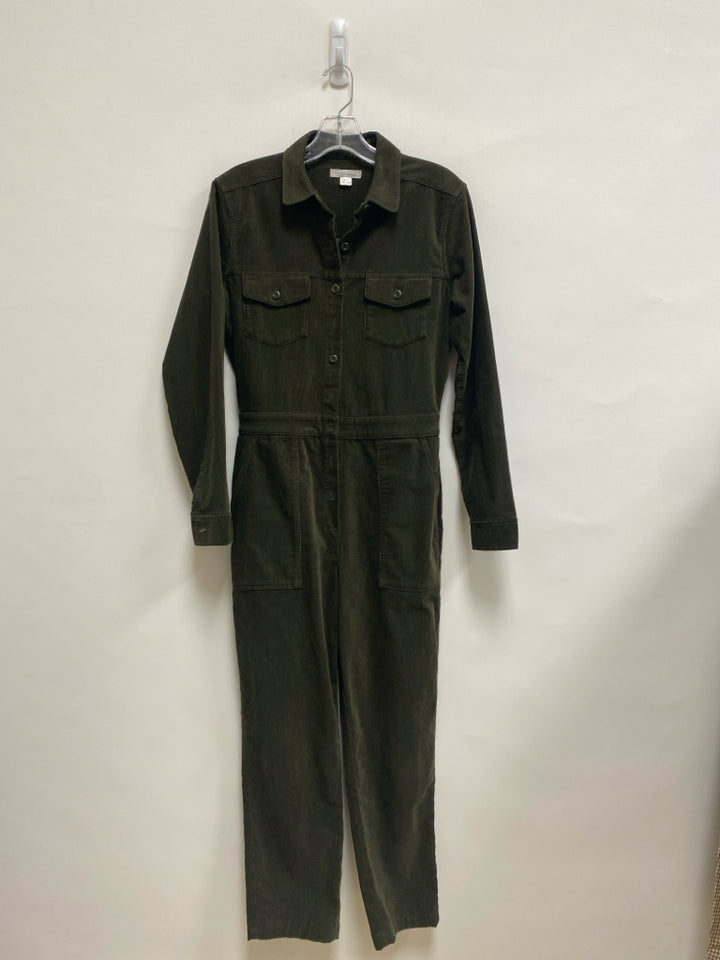 Size XS Dark Green Corduroy Ladies Jumpsuit