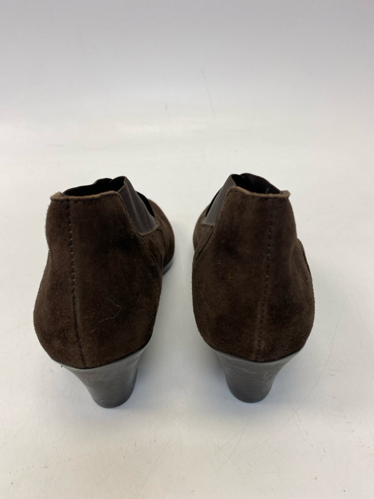 Munro US Shoe Size 7.5 Brown Suede Heels