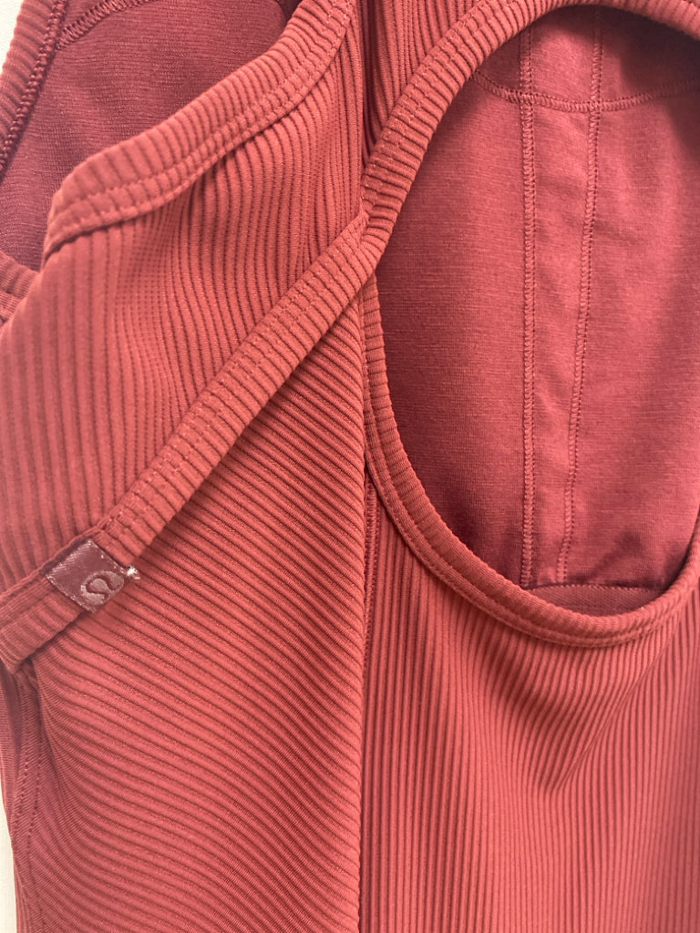 Lululemon Size 8 Dusty Terra Cotta Ribbed Sleeveless Ladies Dress