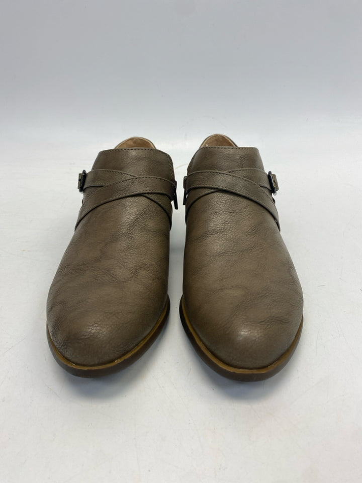 Life Stride US Size 9.5 Brown Side Zipper Boots